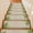 Beige, variant on Tropical Palm Leaves Stair Treads Non Slip for Steps Nature Coastal Summer Marble 4 Pcs Reusable Adhesive Stair Runner Mats for Dogs Elders Carpet Treads Rugs for Staircase 8x30 In