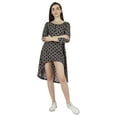 thumbnail image 2 of Inkmeso Printed Round Neck Cotton Dresses For Womens Asymmetrical Hem Short MiniDress, 2 of 7