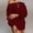 F-222Red, variant on ZHOGXU Womens Dress Long Sleeve Off Shoulder Solid Color Knitted Fashion Comfortable Slim Fit Sweater Dresses For Casual Daily Wear,Black,L