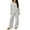 Black, variant on ABATAB Fall Outfits for Women Travel Long Sleeve V Neck with Pant Lapel Tracksuit Loungewear Casual Knit Striped Sweatsuit Sets