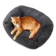 thumbnail image 2 of Cama rectangular con cojín para gatos, antideslizante, para acurrucarse en la cama para gatos, cama para gatos, 2 of 2