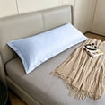 thumbnail image 5 of Gumesh Body Pillow Pillowcase, Ultra Soft Microfiber Long Pillow Cover, Envelope Closure Large Pillow Cases 19x39 inch (Light Blue), 5 of 6