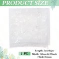 thumbnail image 2 of 2 Yards White Butterfly Embroidery Tulle Lace Fabric 63 Inch Butterfly Printed Mesh Fabrics Shiny Glitter Tulle Fabric for Tutu Skirt Dress Gown Veil Curtain Gift WrappingWhite, 2 of 9