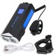 thumbnail image 1 of Luz delantera de bicicleta bicicleta impermeable linterna bocina advertencia USB recargable para ciclismo azul, 1 of 10