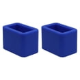 thumbnail image 4 of 2 soportes para hebillas cinturón seguridad que mantienen el receptáculo en posición vertical. Brillan en la oscuridad. Fácil acceso. Silicona Azul, 4 of 8
