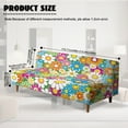 thumbnail image 7 of Xoenoiee Hippie Daisy Flower Print Futon Cover Armless Couch Cover Sofa Bed Slipcover Without Armrest, Soft Fabric Covers 1-Piece Form Fit Stretch Futon Protector for Kid Pet, 7 of 7