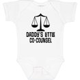 thumbnail image 3 of Inktastic Daddy Little Co Counsel Lawyer Boys or Girls Baby Bodysuit, 3 of 5