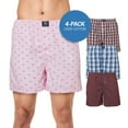 thumbnail image 4 of Badger Smith - Men's Boxer Shorts, Comfortable Cotton Boxers, 100% Cotton Print and Plaid Multicolor Boxers For Men, Multi Pack - 2X-Large, 4 of 13