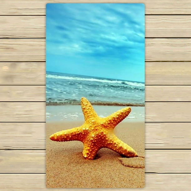 ZKGK Beach Theme Hand Towel Bath Towels Beach Towel For Home Outdoor Travel Use Size 30x56