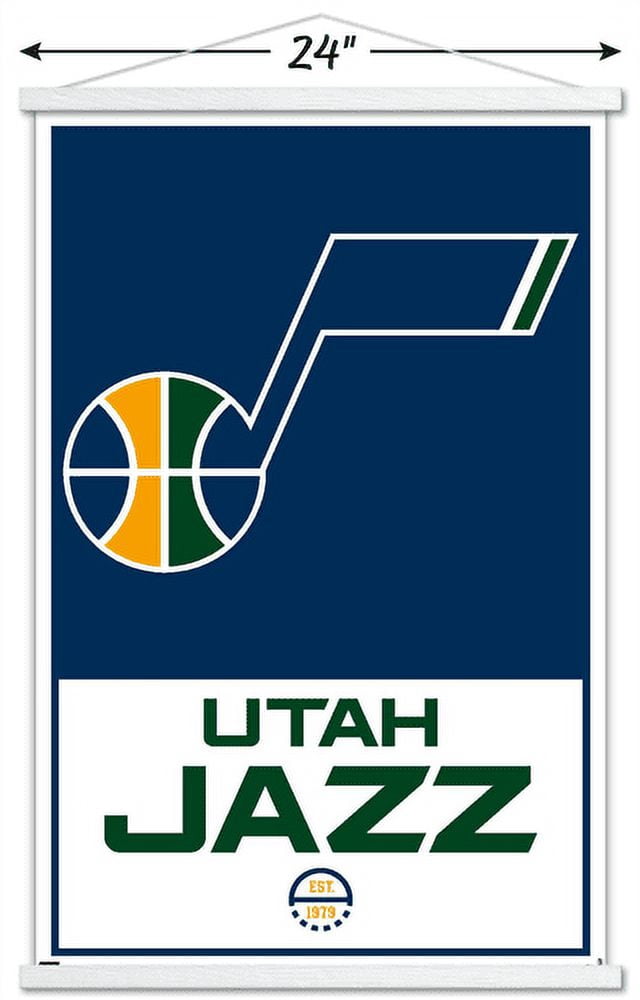 NBA Utah Jazz - Logo 21 Wall Poster with Magnetic Frame, 22.375" x 34"