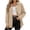 Khaki, variant on Maplenight Corduroy Shacket Jackets for Women Collared Button Up Tops with Pockets Long Sleeve Oversized Loose Fit Casual Outerwear Tops
