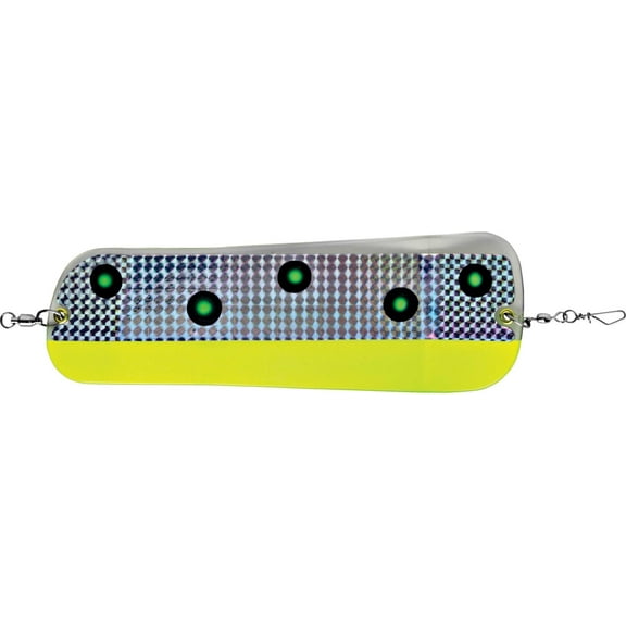 Luhr-Jensen Coyote Flasher Rotating Fishing Lure, Fluorescent Chartreuse & Green UV, Size 000, 5850-000-1601
