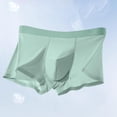 thumbnail image 3 of StSilkitty Men's Boxer Underwear Mid Waist Breathable Briefs Lightweight Soft Comfy Daily Wear Underpants, 3 of 5