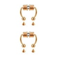 thumbnail image 4 of maskred 1/2/3/5 2021 New Fake Nose Ring Alloy Nose Hoop Septum Rings For Rosegold 2PCS, 4 of 6