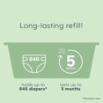 thumbnail image 4 of Diaper Genie Easy Roll Refill, Unscented, Odour Control, 18 Easy Roll bags / holds up to 846 diapers, 4 of 11