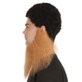 thumbnail image 3 of HPO Adult  Men's Long Beard Set Light Brown Cosplay Facial Hair Synthetic Fiber, 3 of 5