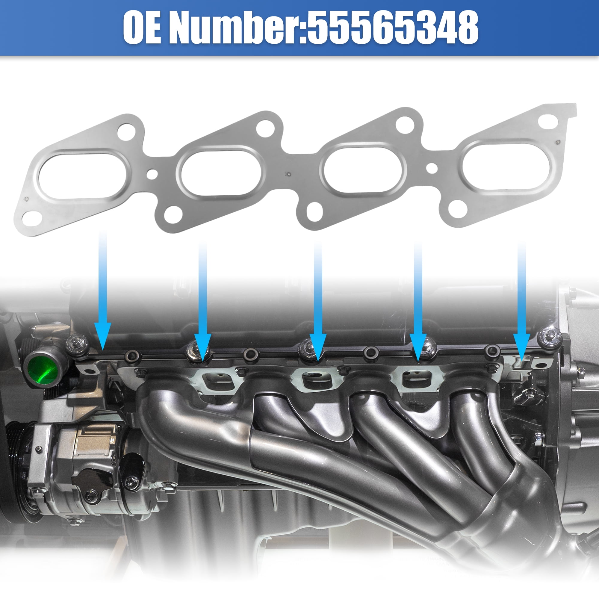 Unique Bargains Exhaust Manifold Gasket for Buick Encore 1.4L 2013-2021