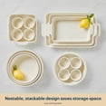 thumbnail image 3 of (8-Piece) Ceramic Complete Bakeware Set, Nonstick Pie, Casserole, Cake, Lasagna Oven Pans, Bakers, For Baking, Roasting, Steaming, 3 of 4