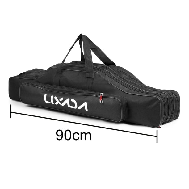 Bolsa para caña de pescar TFixol Lixada de 3 capas, bolsa plegable portátil para caña de pescar