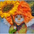 thumbnail image 1 of Petit Ange avec Tournesol - Peinture Diamant DIY, 1 of 6