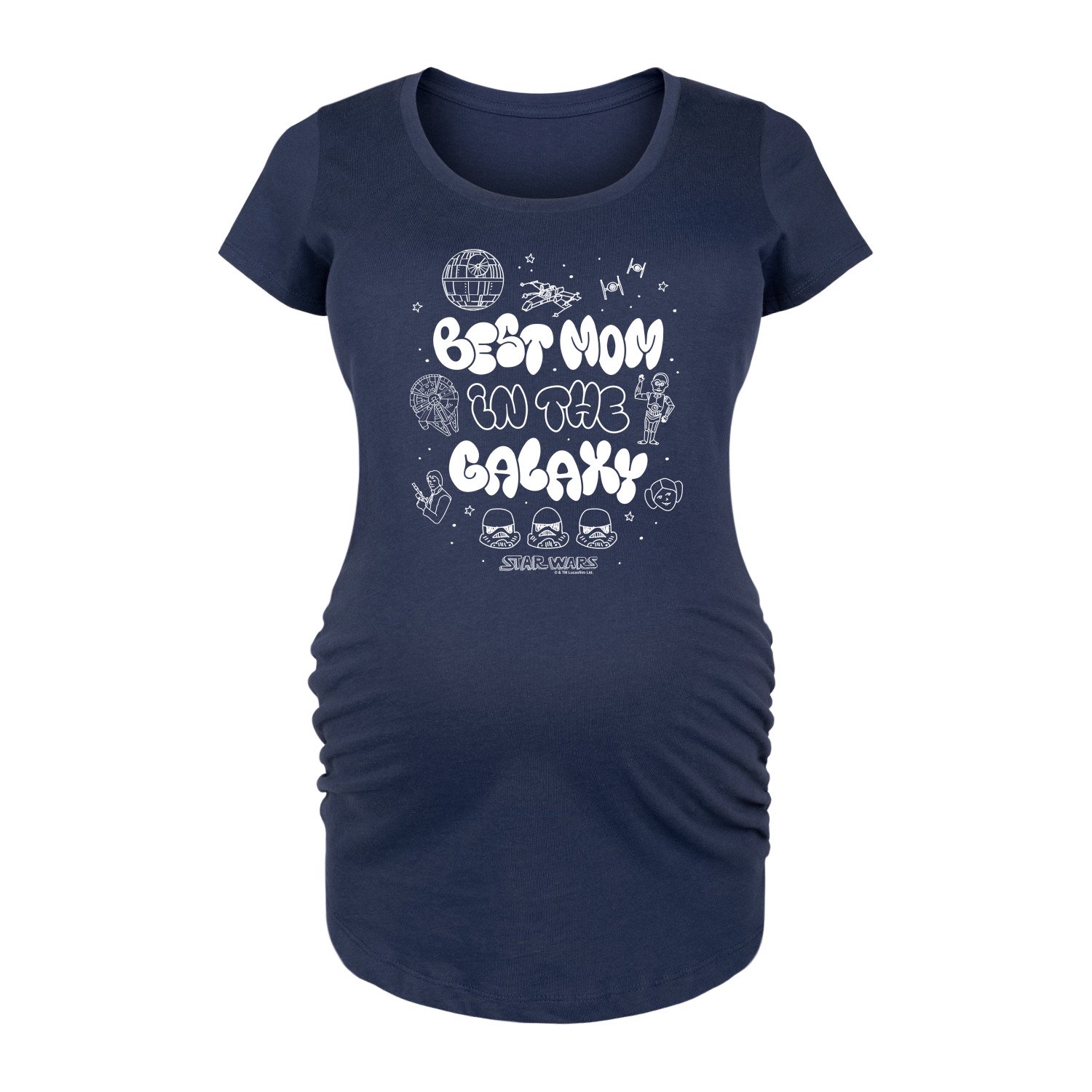 Star Wars - Best Mom Galaxy - Maternity Scoop Neck Tee