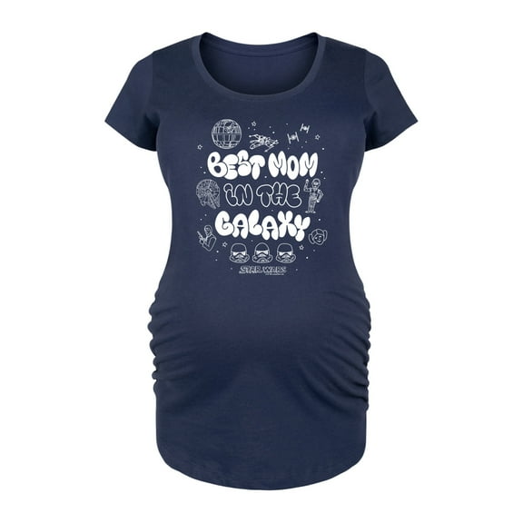 Star Wars - Best Mom Galaxy - Maternity Scoop Neck Tee