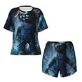 thumbnail image 4 of Lsque Chucky Women's Short-Sleeved Pajama Set - 2 Piece Soft and Lightweight Sleepwear Set-Large, 4 of 9