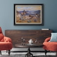 thumbnail image 3 of IDEA4WALL Premium Frame Wall Art Swift Horses are Surer Than Lead by Charles Russell Classic Print Vintage Animals Wildlife Wall Decor Chic Colorful for Living Room, Office - 26"x36" Black, 3 of 5