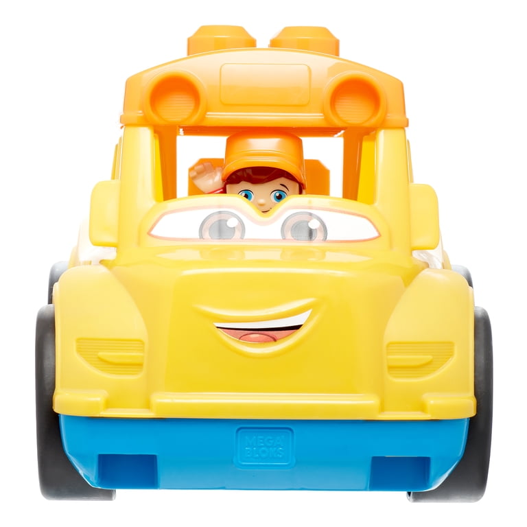 Mega Bloks First Builders Sonny Lo Scuolabus – Gioco Di Costruzioni Per Bambini 1-4 Anni