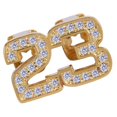 thumbnail image 1 of Novedad inconfundible Número 23 18K de imitación Tapas de huecos Parrillas de boca Oro Yuyangstore 18K parrillas chapadas en oro, 1 of 8