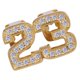 thumbnail image 1 of Number23 18K Golden Rhinestone Tapas de huecos Rejillas de boca Oro Salvador 18K parrillas chapadas en oro, 1 of 10