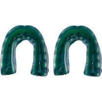 Shield - Extreme 3 Triple Density Mouth Guard Without Strap, Green Tint, Adult, 2 Pack