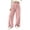 Pink-1, variant on Women's Wide Leg Pants Elastic High Waist Split Hem Plush Trousers Womens Pants,Plush Fabric,Cozy Warmth,Solid Color,With Pockets,Casual,Loose,Home Daily Wear,Fall Winter Clothes