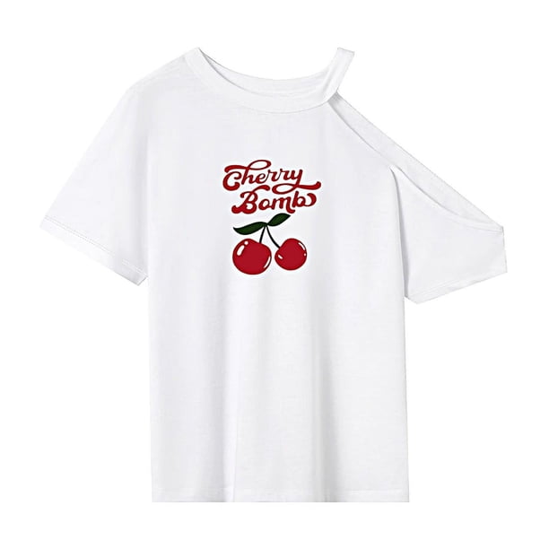 Camiseta para Mujer, Disfraz de Verano, Ropa de Calle, Camisa con Cuello Redondo para Viaje de Trabajo, Mujer XL