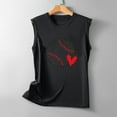 thumbnail image 4 of LSLJS Débardeurs pour Femmes Débardeurs Décontractés à Imprimé pour Femmes Coupe Ajustée Col Rond Sans Manches Chandails à Blocs T-Shirts Hauts Hauts Chemisiers, 4 of 5