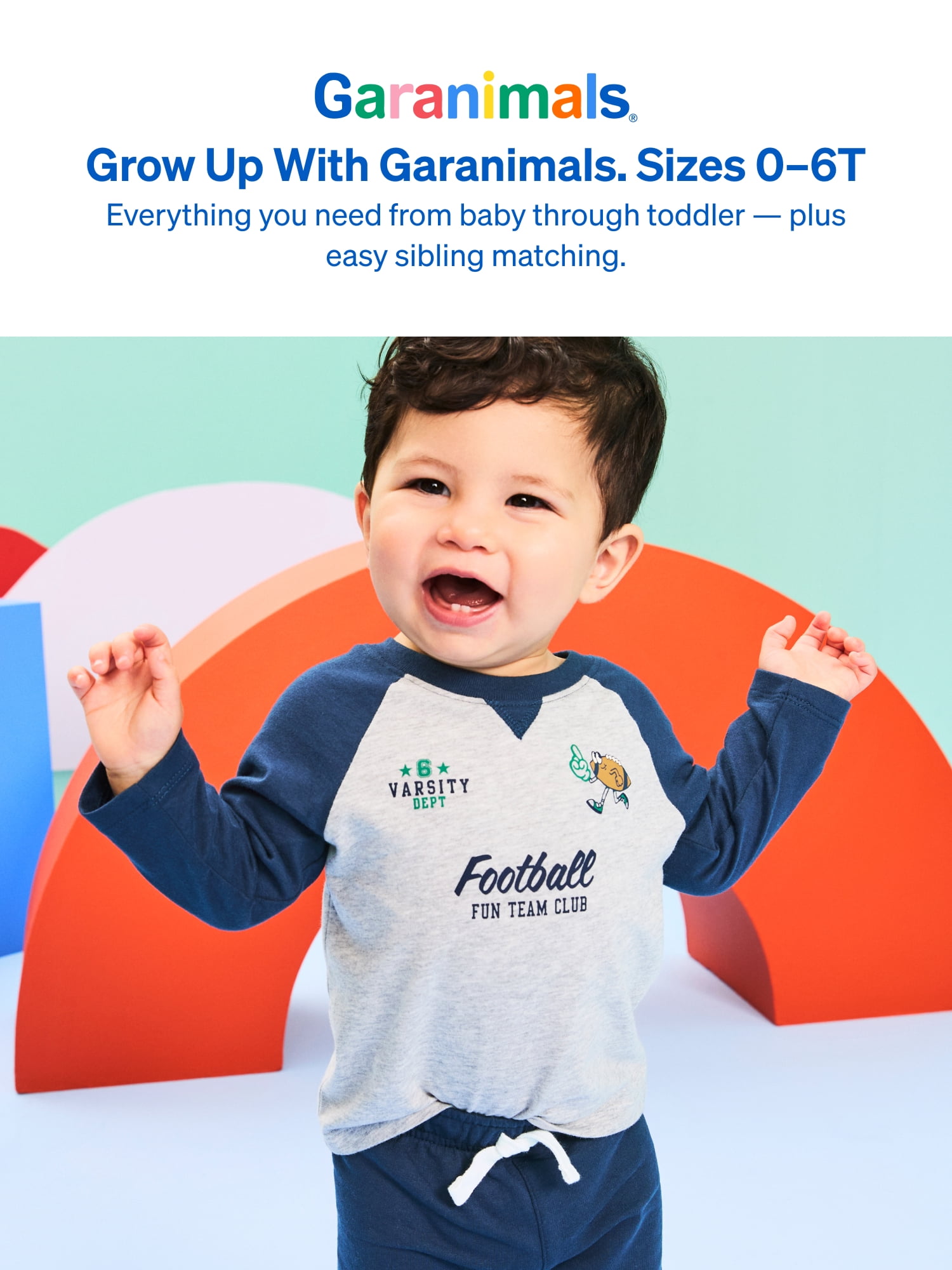 Garanimals Baby & Toddler Boys Long Sleeve Shirts, Single & 3-Pack, Sizes 0-6T