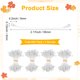 thumbnail image 3 of Uxcell 600-Pack Estambres de Flores para Manualidades, Pistilo Floral de Perlas Artificiales de Doble Cabeza de 5 mm para Hacer DIY [Blanco], 3 of 6