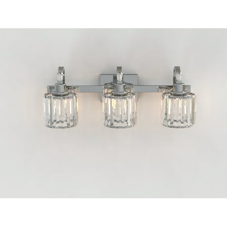 

Danolapsi Crystal Vanity Lights Modern LED Bathroom Vanity Lights Stainless Steel Over Mirror Crystal Strip Splicing Short Base Curved Arm Wall Mount Light For Bathroom Lighting Fixtures