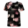 thumbnail image 4 of Nmnitkp Valentines Shirts for Men Short Sleeve Love Heart Graphic Printed Tops Round Neck Dating Plus Size Available T-Shirt Pink,5XL, 4 of 5