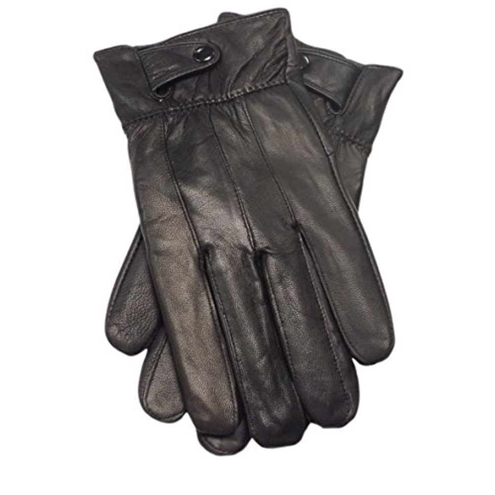Reed Reed Men's Genuine Leather Warm Lined Driving Gloves (2XL, BLACK