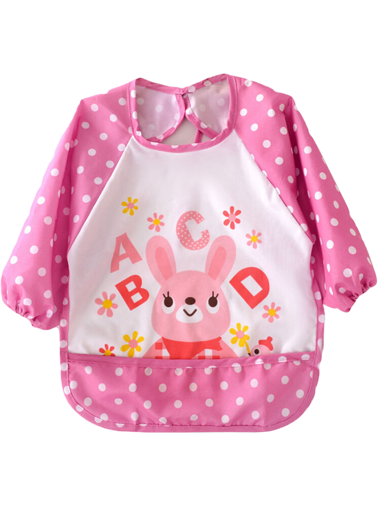 Pudcoco Toddler Baby Bibs Feeding Crumb Catcher Wipeable Waterproof