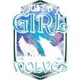 CafePress Cute Just A Girl Who Loves Wolves Baseball Jersey Cotton