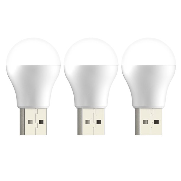 Bombilla de noche pequeña FLhrweasw USB portátil Mini USB protección ocular