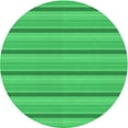 thumbnail image 1 of Ahgly Company Tapis Rond Lavable en Machine Intérieur Transitionnel Vert Néon, 6 Pieds Rond, 1 of 7