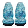 thumbnail image 5 of XYZCANDO Car Seat Covers Turtle Pattern 2pcs Vehicle Seat Covers Easy to Install SUV Van Truck Waterproof Comfortable Car Front Seat Covers, 5 of 10