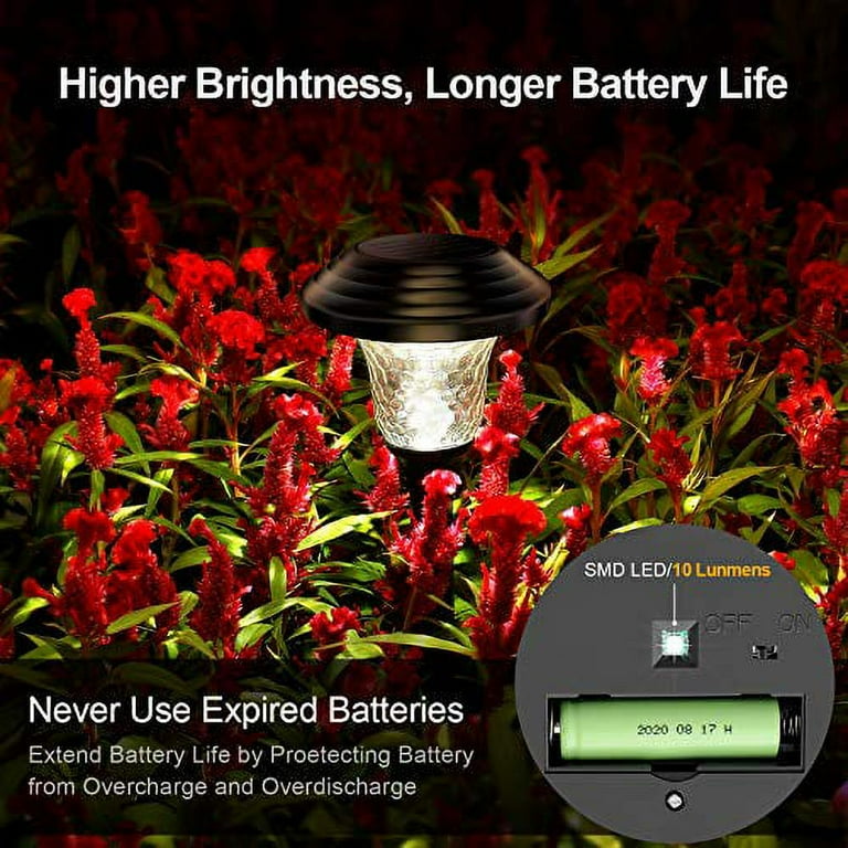 Solar garden lights with battery backup online