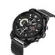 thumbnail image 4 of NAVIFORCE Reloj de pulsera resistente al agua con calendario y correa de malla para hombre (negro), 4 of 4