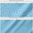 thumbnail image 2 of Soimoi Cotton Cambric Fabric Daisy Shirting Printed Fabric 1 Yard 42 Inch Wide, 2 of 7
