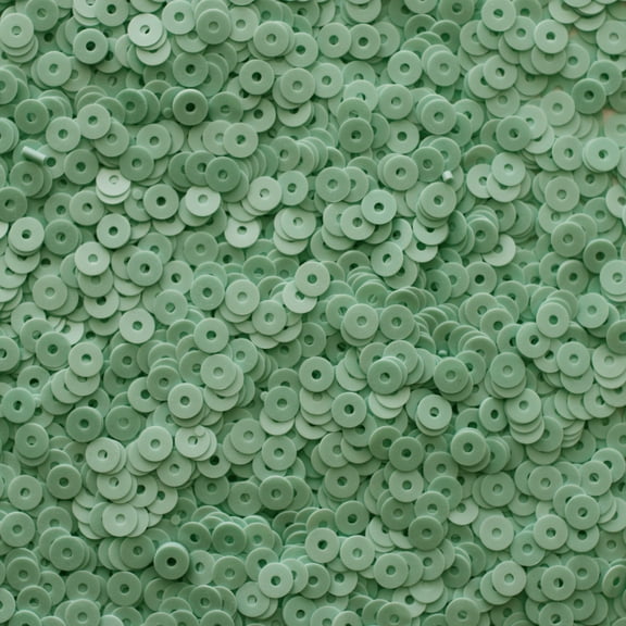 Mint Green Sequins 4mm Opaque Made in USA