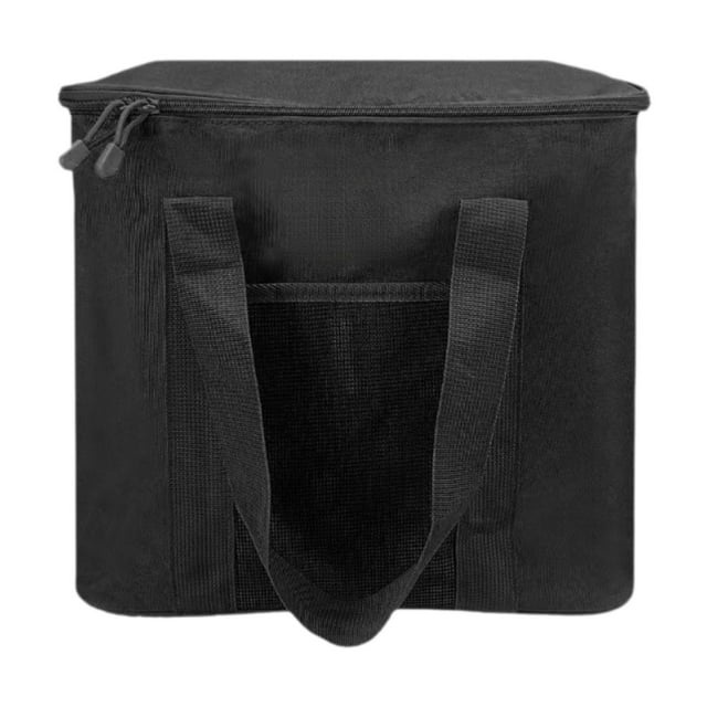 Bolsa de acampada al aire libre, aislante, con asas reforzadas, impermeable, con turbina Negro